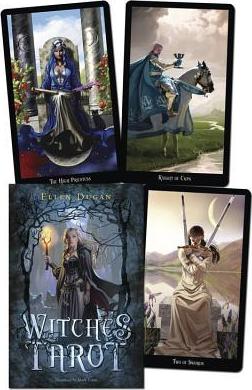 Witches Tarot by Ellen Dugan/Mark Evans, Boxed Set - Kort med Bok - 2