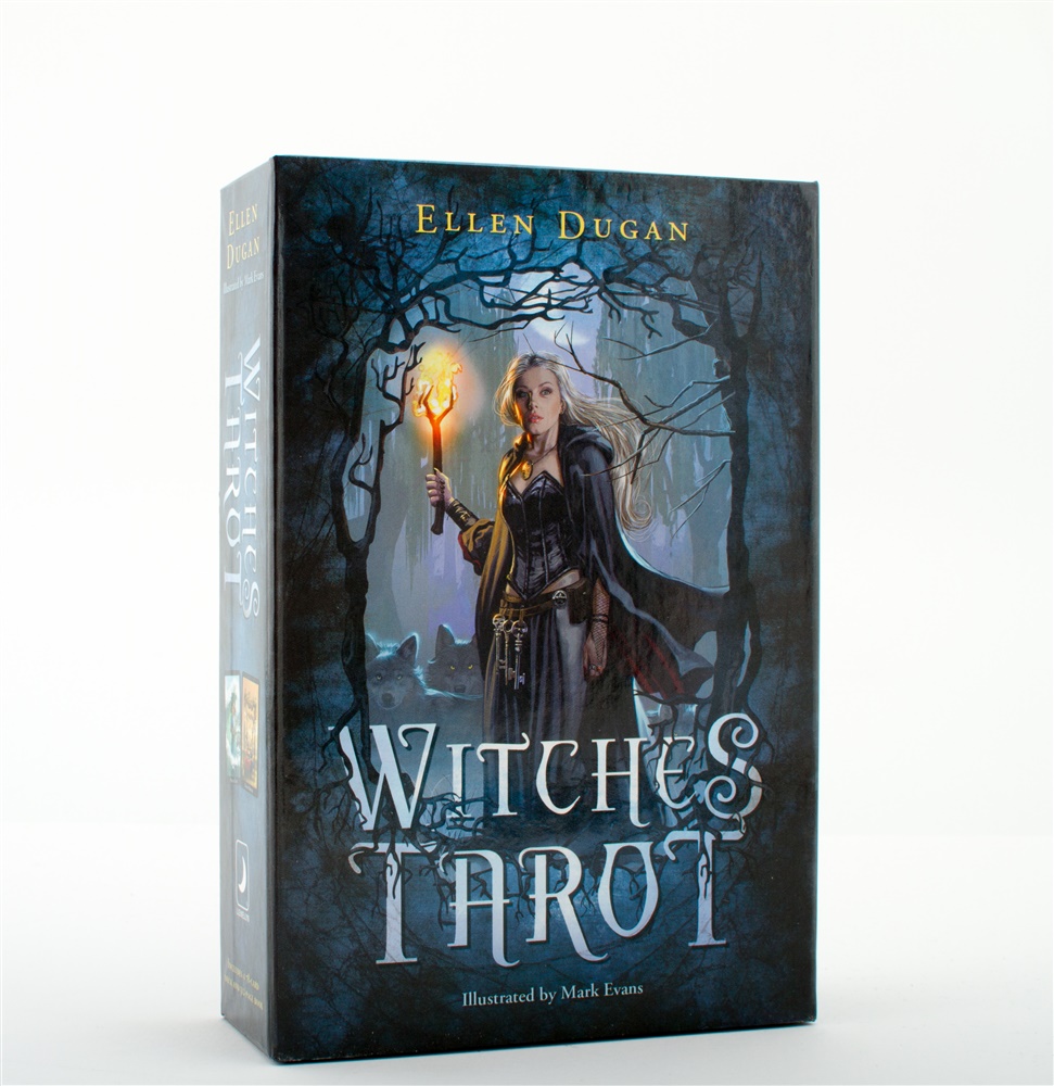Witches Tarot by Ellen Dugan/Mark Evans, Boxed Set - Kort med Bok