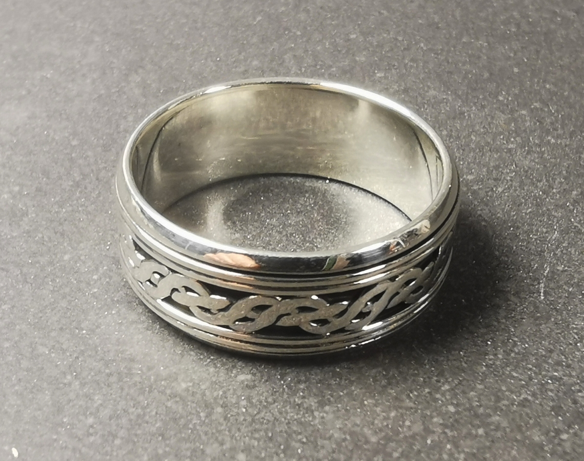 Spin Ring i Silver - Keltiskväv