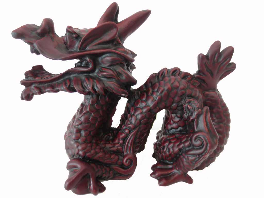 Feng Shui Kejsardraken  - Röd (Styrka)  - 14cm