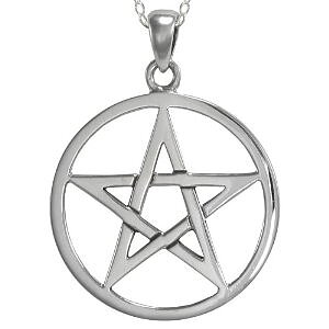 Pentagram i Silver - 17,5mm