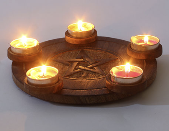 Pentagram Ljushållare med plats för 5 ljus - 2
