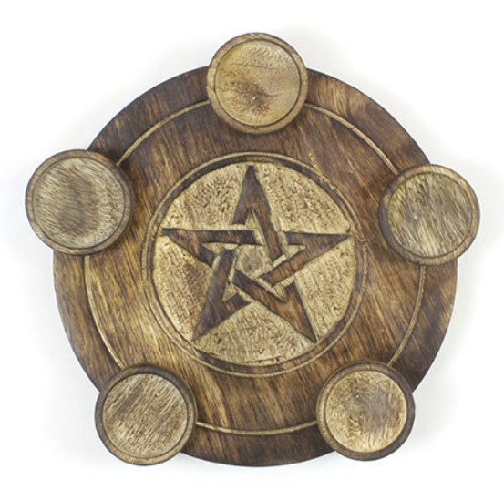 Pentagram Ljushållare med plats för 5 ljus