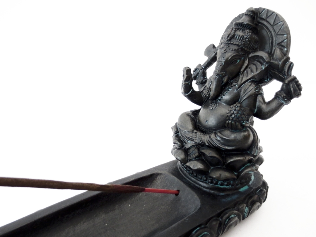 Rökelsehållare - Svart Ganesha - 2