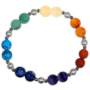Chakra Armband - 2x7 stenpärlor