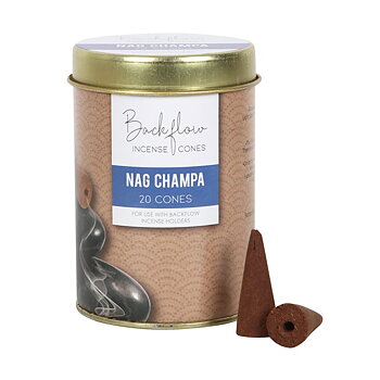 Backflow Jumbo Rökelsekoner i Burk - Nag champa