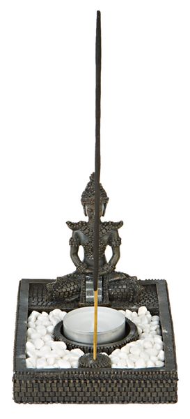Thai Buddha värmeljushållare/Rökelsehållare