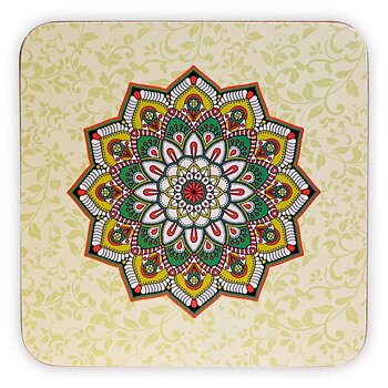 Grön Mandala Underlägg 