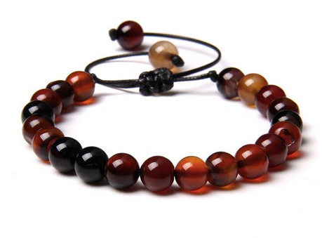 Orange/Svart Bandagat Armband 