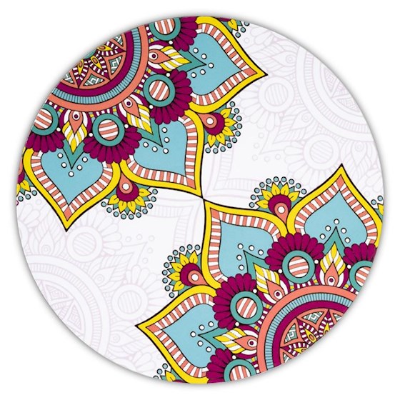  Mandala Turkos mix Blomma Underlägg  - 2