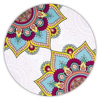  Mandala Turkos mix Blomma Underlägg 