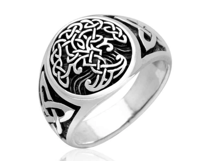 Keltisk Yggdrasil Ring i Silver 
