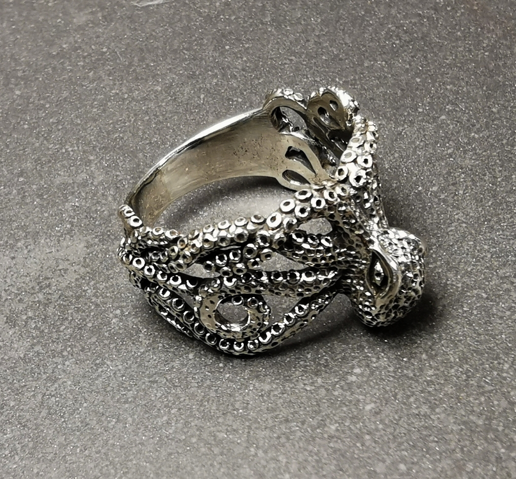 Kraken Ring i Silver 