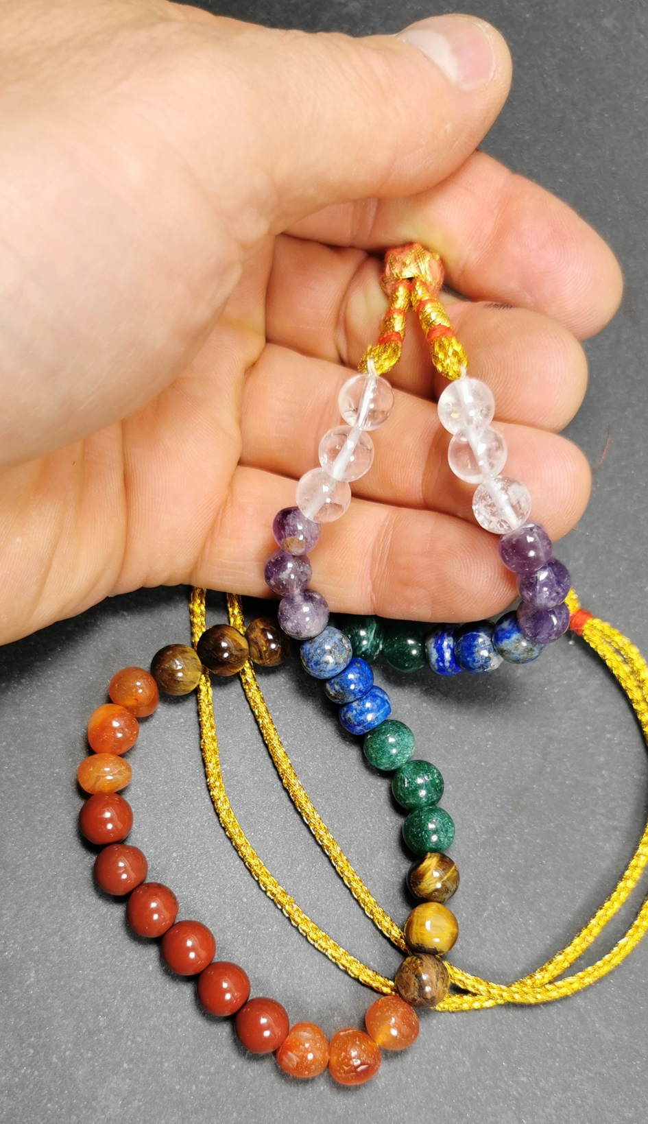  Grekisk stil Koboloi (Worry beads) med Chakra Stenar - 2