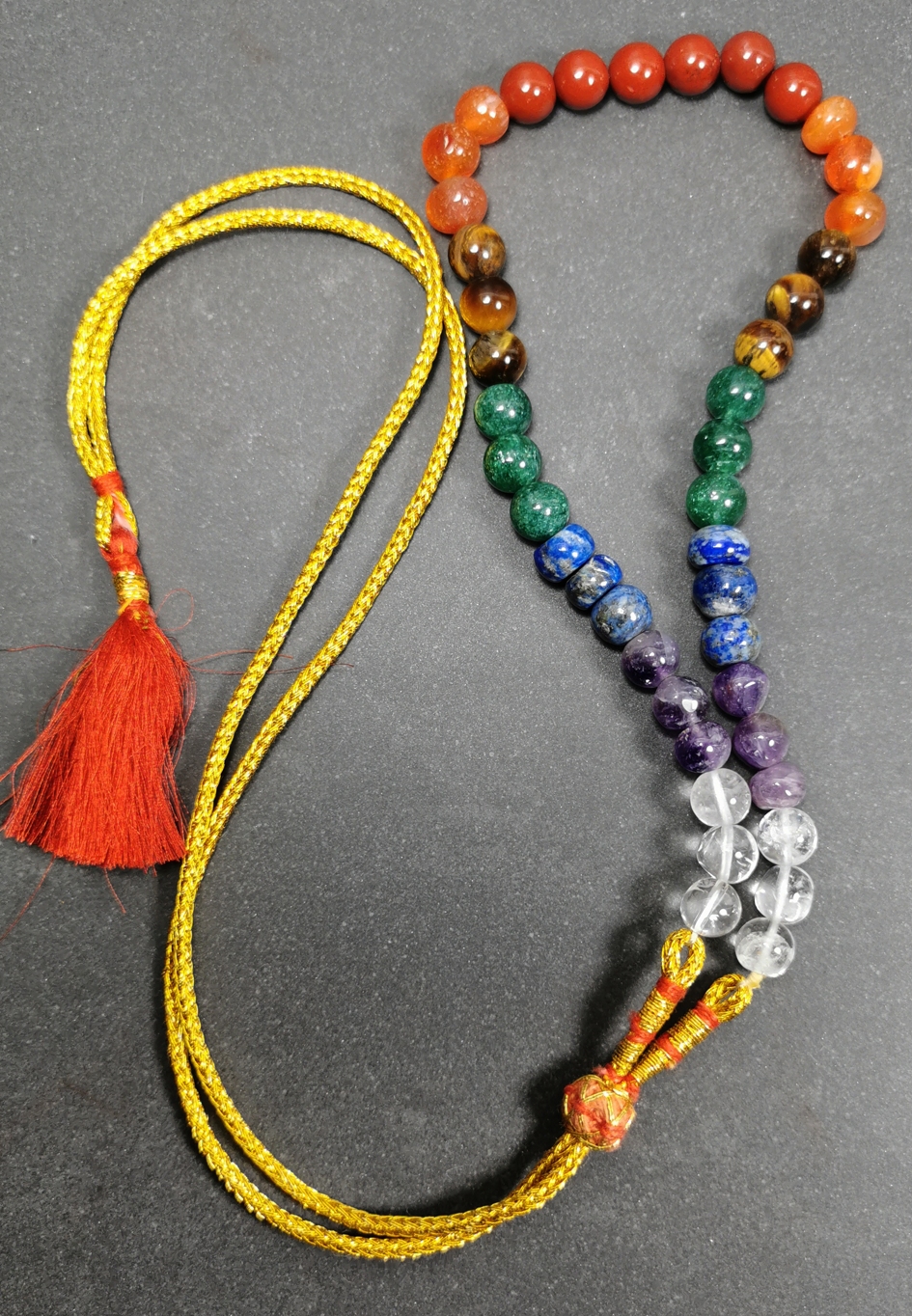  Grekisk stil Koboloi (Worry beads) med Chakra Stenar