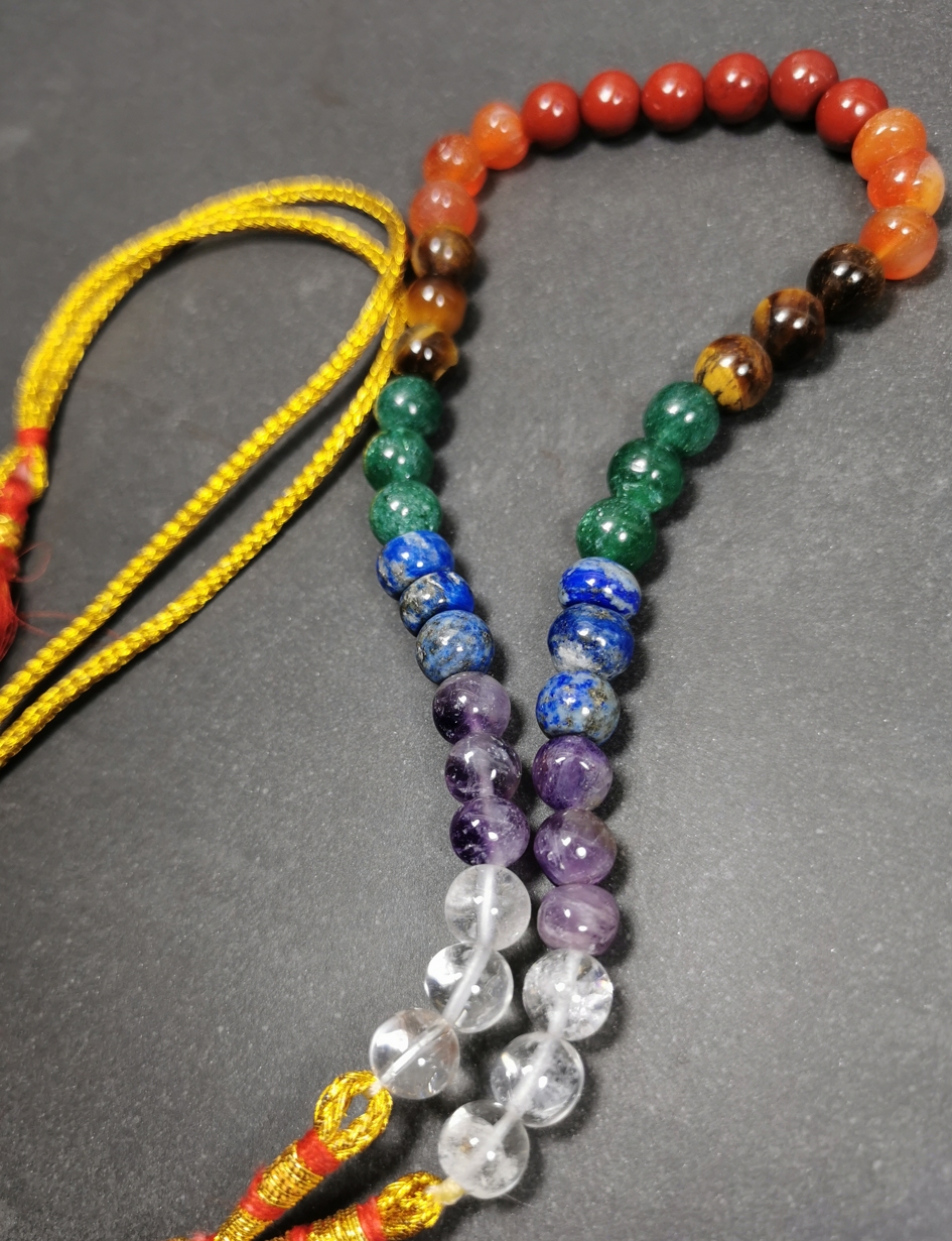  Grekisk stil Koboloi (Worry beads) med Chakra Stenar - 3