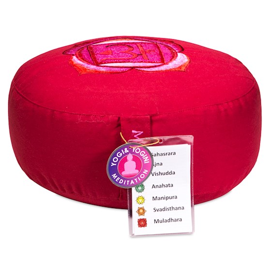 Meditationskudde - Broderat Chakra Symbol - 2