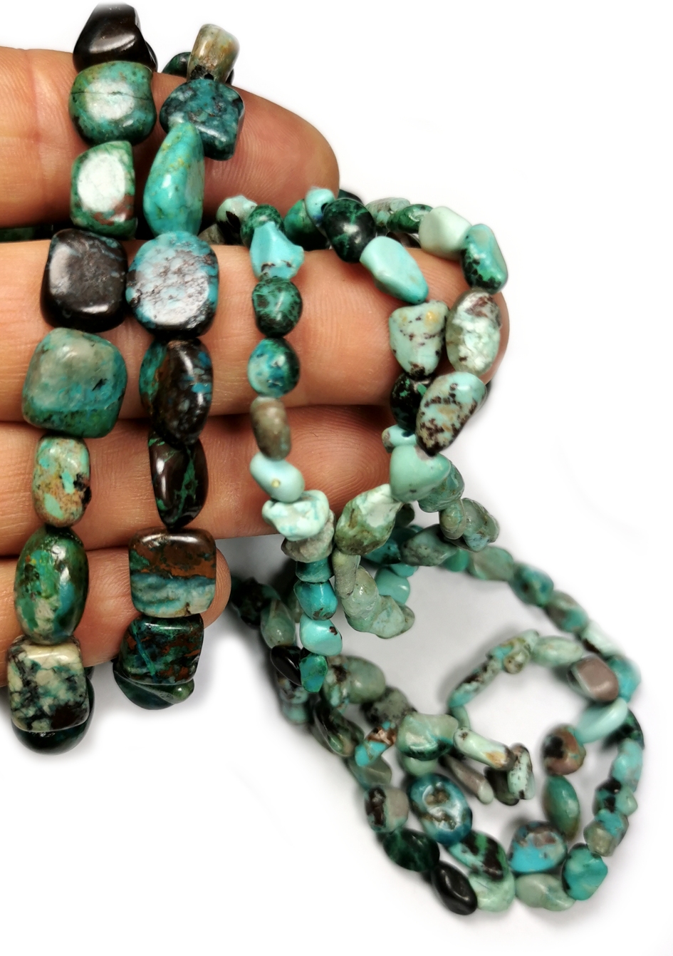 Turkos "Nuggets" armband  - 2