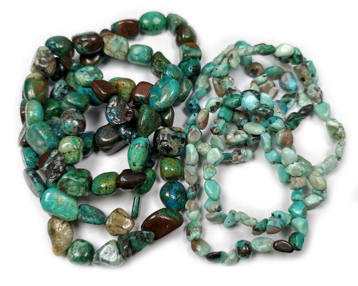 Turkos "Nuggets" armband 