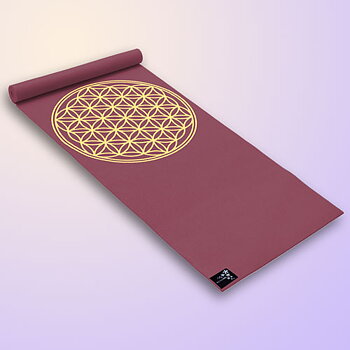 Yogamatta  - Livetsblomma,  Bordeaux  4mm