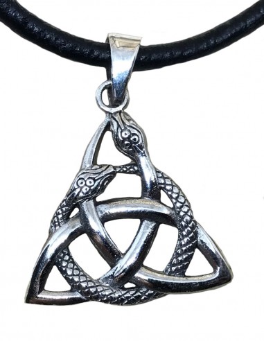 Ouroboros Keltiskt Triquetra  Hänge i Silver