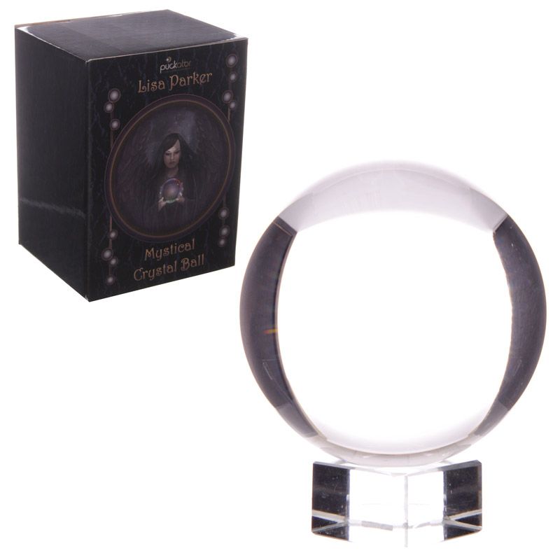 Kristallkula med Glasställ & Presentask 7.5cm