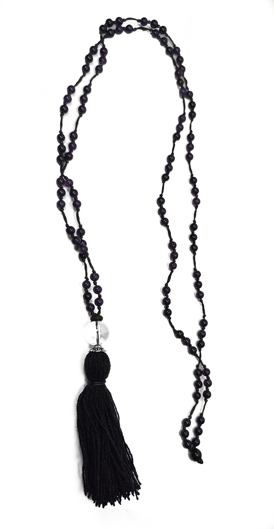 Afrikansk Ametist Mala  - 4mm Pärlor - 2