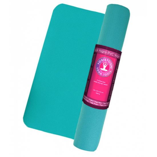 Yogi & Yogini PVC yogamat  - Turquoise