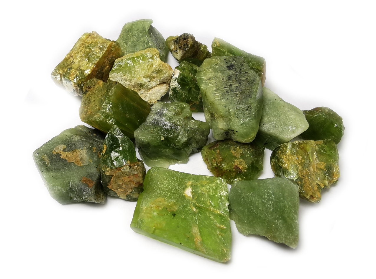 Peridot - Krysolit - Råsten - 2