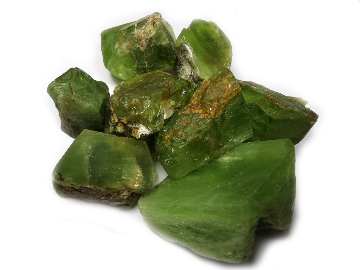 Peridot - Krysolit - Råsten
