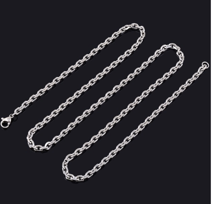 Halskedjor i Rostfritt stål - Rolo Cirkellänk -2.4 mm