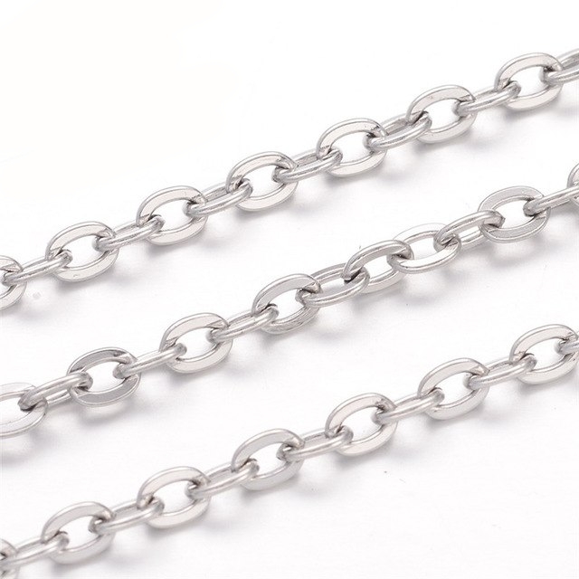 Halskedjor i Rostfritt stål - Rolo Cirkellänk -2.4 mm - 5