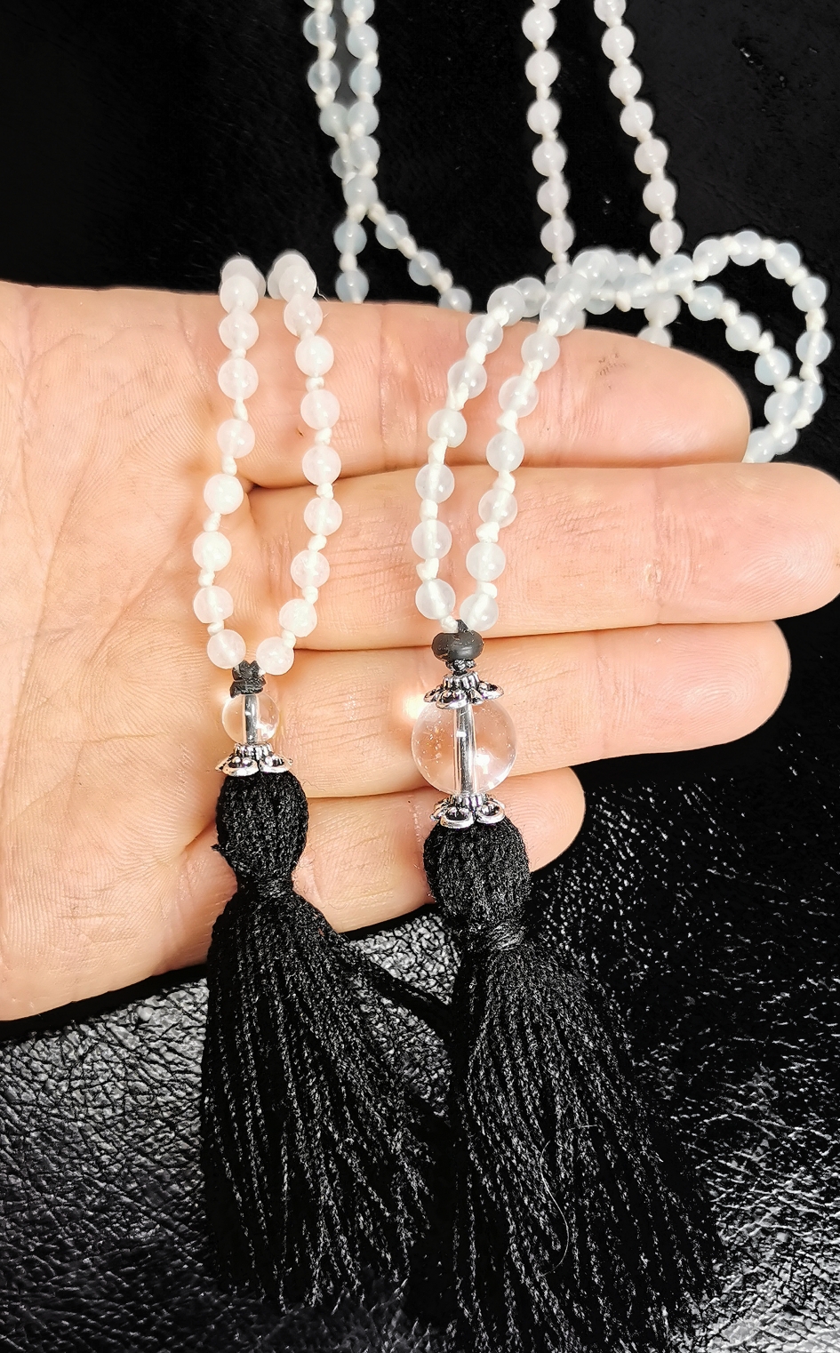 Akvamarin Mala  - 4mm Pärlor - 2