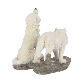 Vit Varg - 2st Set - 10cm