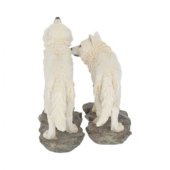 Vit Varg - 2st Set - 15cm