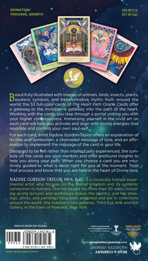 THE HEART PATH ORACLE CARDS WITH GUIDEBOOK  -  Miraculous Messages of Love ,  Nadine Gordon-Taylor  - 4