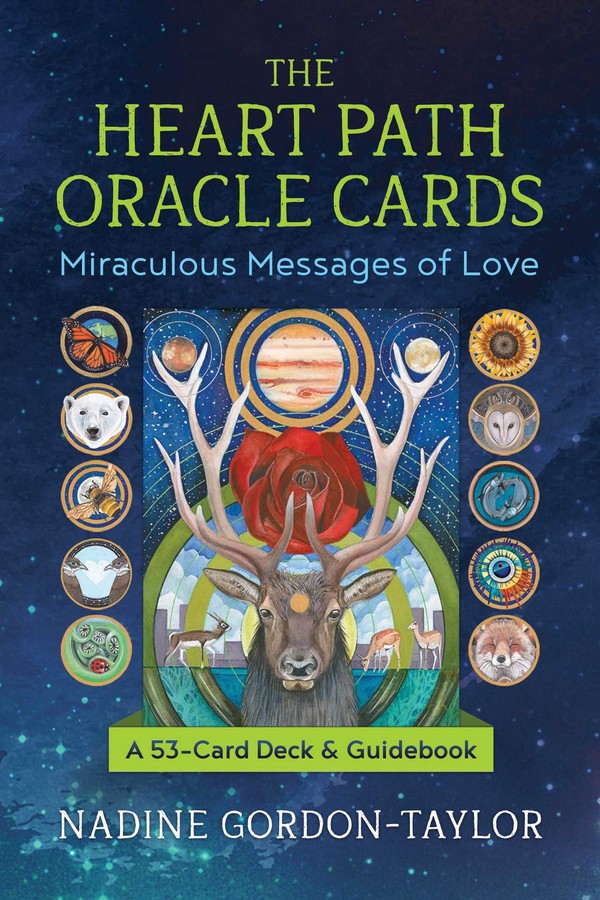 THE HEART PATH ORACLE CARDS WITH GUIDEBOOK  -  Miraculous Messages of Love ,  Nadine Gordon-Taylor 