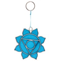 solfångare chakra blå