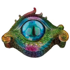 Regnbågsdrake Metallic All Seeing Eye Smyckesask