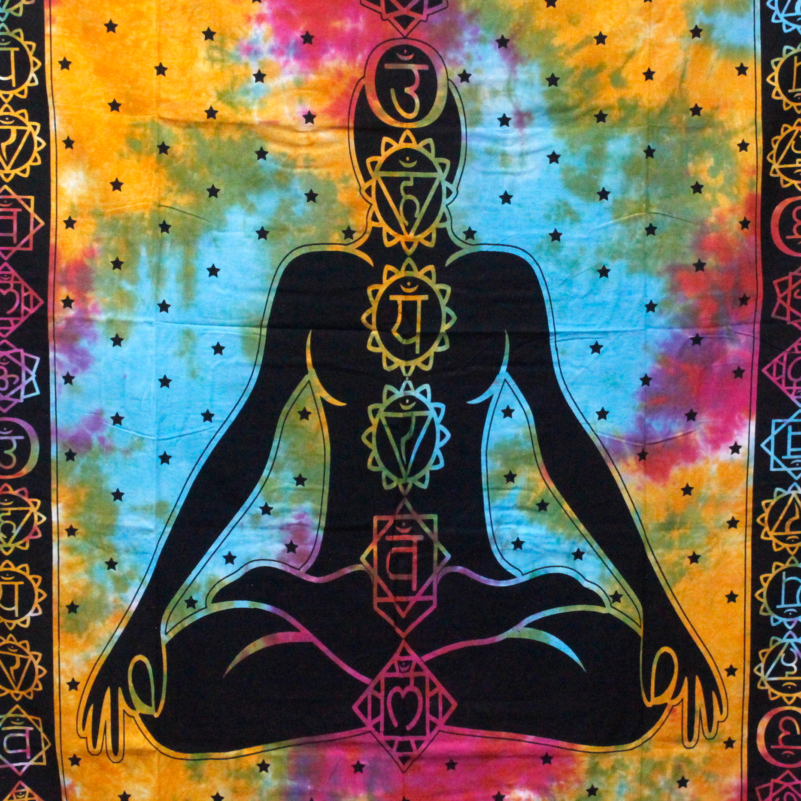 Väggbonad / Sängöverkast -  Chakra Buddha - Singel (130cm) - 2