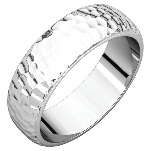 Hamrad silverring - 7mm bred