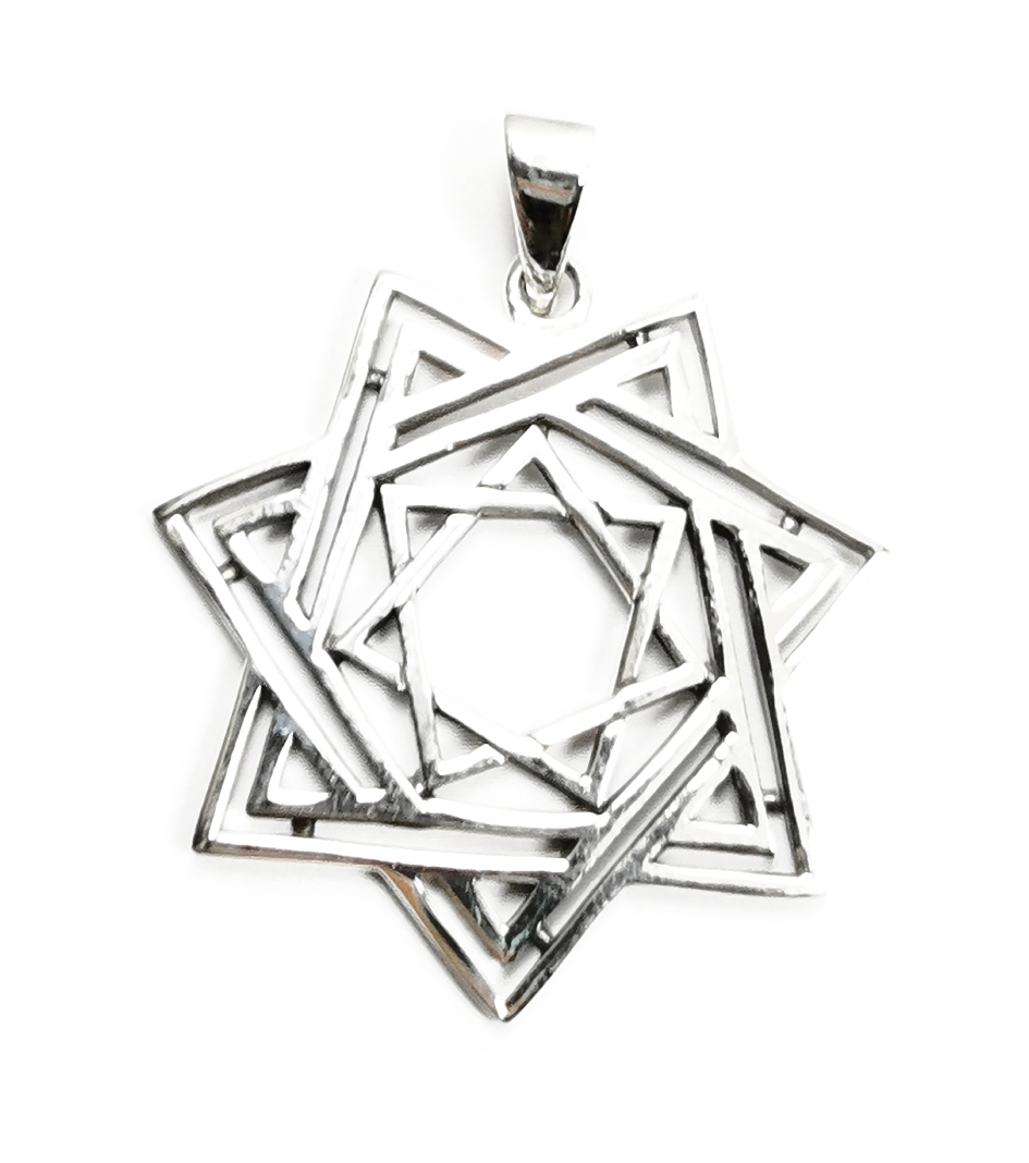 Heptagram Stjärna i  Silver - 39mm