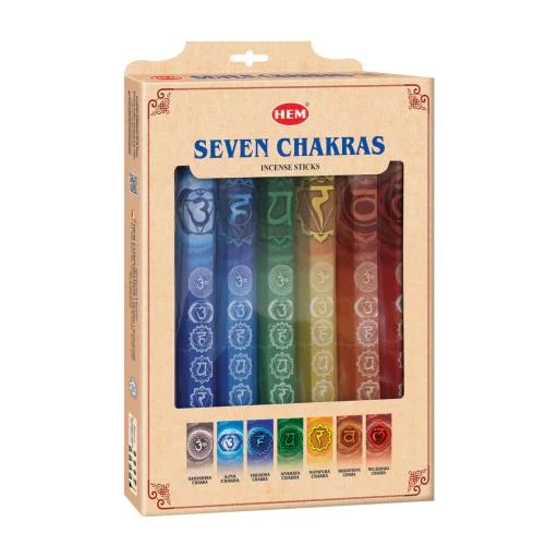 Seven Chakra  Rökelse  Collection - HEM - Hexagon Paket