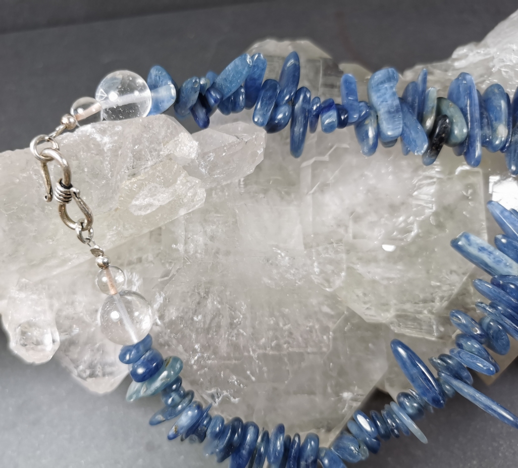Blå Kyanit  Halsband  - 2