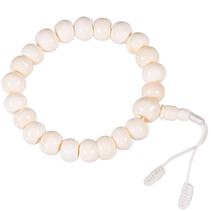 Mala Armband  - Vit Ben - 21 Pärlor