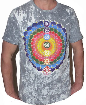 NO TIME T-shirt - Rainbow Blossom -Grå
