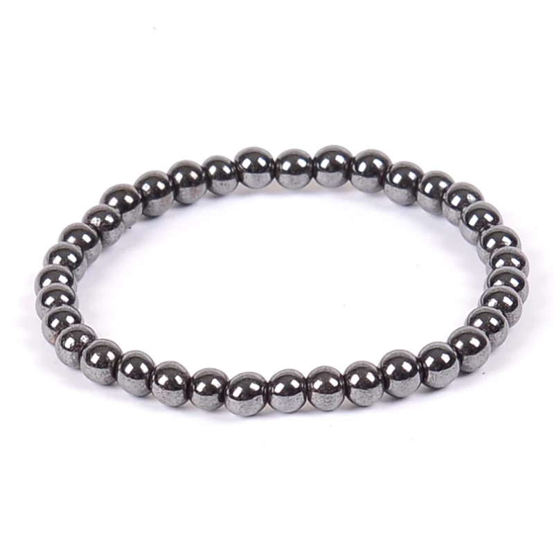 Magnetisk Hematit Armband -8mm Pärlor 