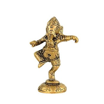 Ganesha Staty i Mässing - 10cm