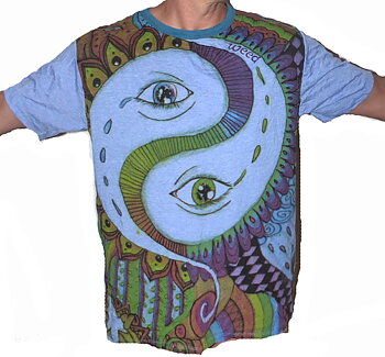 SURE T-shirt - All Seeing Yin Yang -Blå