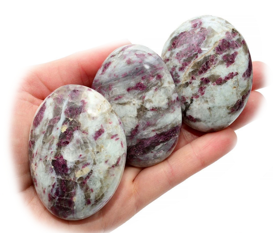 Pebbles "No Worry Stone" - Rubelit (Rosa Turmalin) AA kvalitet - 2